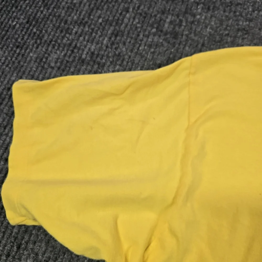 Vintage Polo By Ralph Lauren‎ Shirt Mens Large Yellow Pocket Pony Tee Made USA